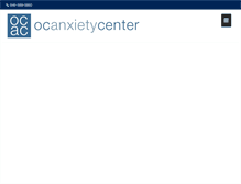 Tablet Screenshot of ocanxietycenter.com